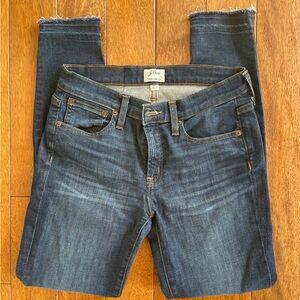 J. Crew Women's Deep Indigo Ankle Jeans